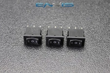 3 PCS MINI ON OFF ON MOMENTARY SPRING KICKBACK ROCKER SWITCH TOGGLE EC-1115PP