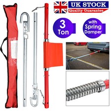 3 Ton Straight Pipe Steel Recovery Tow Bar Towing Pole Spring Damper for Car Van