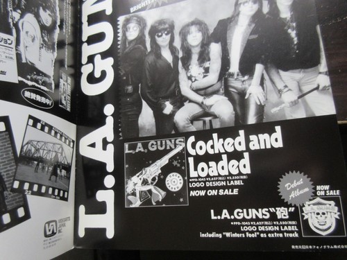 L.A. Guns 1989 Japan Tour Book Concert Program w Ticket Stub LA Guns n' Roses - Picture 10 of 10