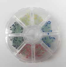 160 Pcs Dental Glass Fiber Post Resin Post Screw+Straight Thread 1.2/1.4/1.6/1.8