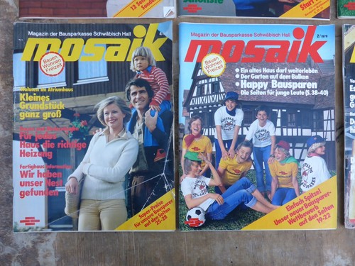 6x Zeitschrift Zeitung Mosaik Wohnen Bausparkasse Schwäbisch Hall 1977 1978 - 第 4/12 張圖片