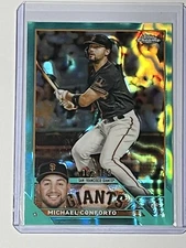 2023 Topps Chrome Michael Conforto Aqua Lava Refractor /199 #219 Giants IYC1522