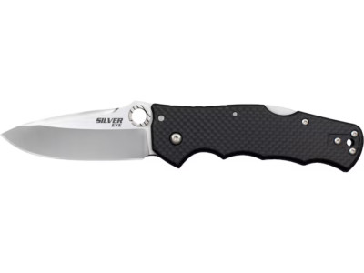 Cold Steel Silver Eye Pocket Knife 3.5'' Drop Point CPM S35VN Blade Carbon Fiber