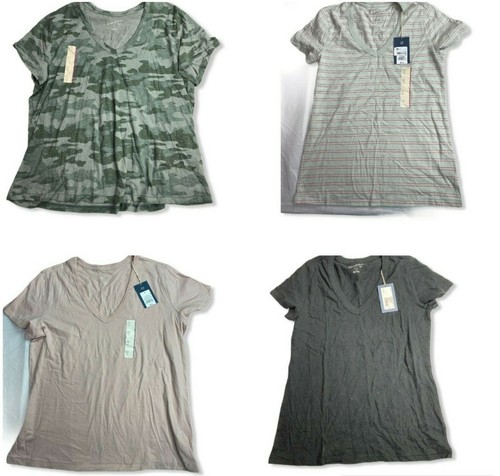 Women's Short Sleeve V-Neck T-Shirt 
