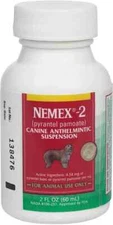 Nemex-2 Oral Liquid Dog Wormer 60 ml Pyrantel Pamoate 