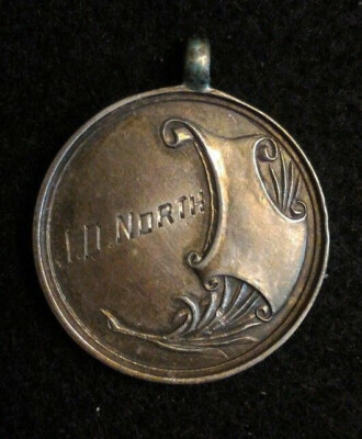 Sterling Silver Fob J.D.North 1947-8 Y. E. News Chess League  9.6 g