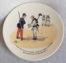Utzschneider, Bildteller Nr. 8 „Mon Régiment“, um 1900, gemarkt, signiert