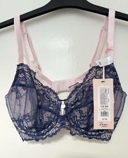 Boux Avenue delicate lace beautiful Lilia Balconnette Bra blue mix