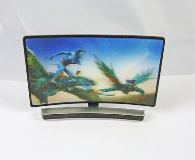  Dollhouse Miniature 1:12 Scale Curved Screen 3D TV with Fantasy Scene, G7526