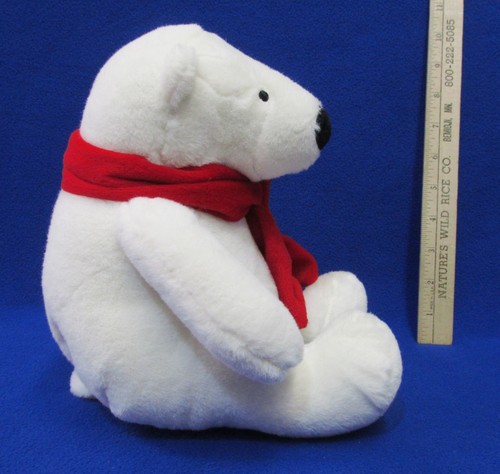 Coca Cola Coke White Polar Bear Plush Stuffed Animal Scarf 2012 w/ Tags Toy - Bild 4 von 4