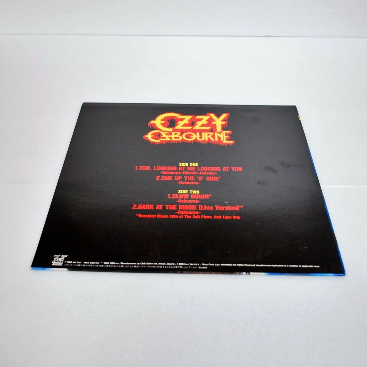 超美品 初版 ポストカード ステッカー付き OZZY OSBOURNE 闇の帝王 Ozzy Osbourne - Prince Of Darkness（闇の帝王） – hair