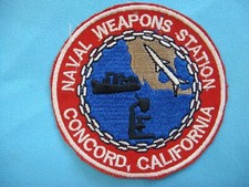 PATCH US NAVAL WEAPONS STATION CONCORD CALIFORNIA