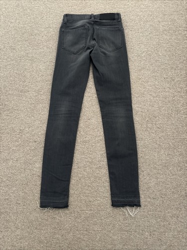 All Saints Mast Fit Grey Denim Low Rise Skinny Jeans Size W25 L30 VGC - Picture 6 of 9