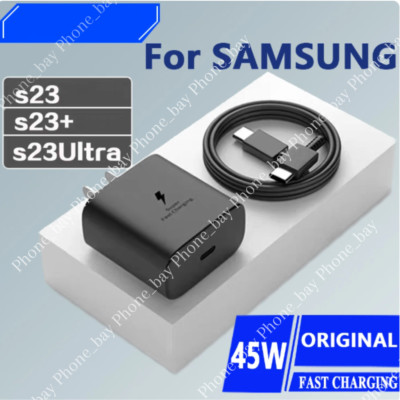 45W Type C Super Fast Charger Wall Adapter & USB-C Cable For Samsung Galaxy S22