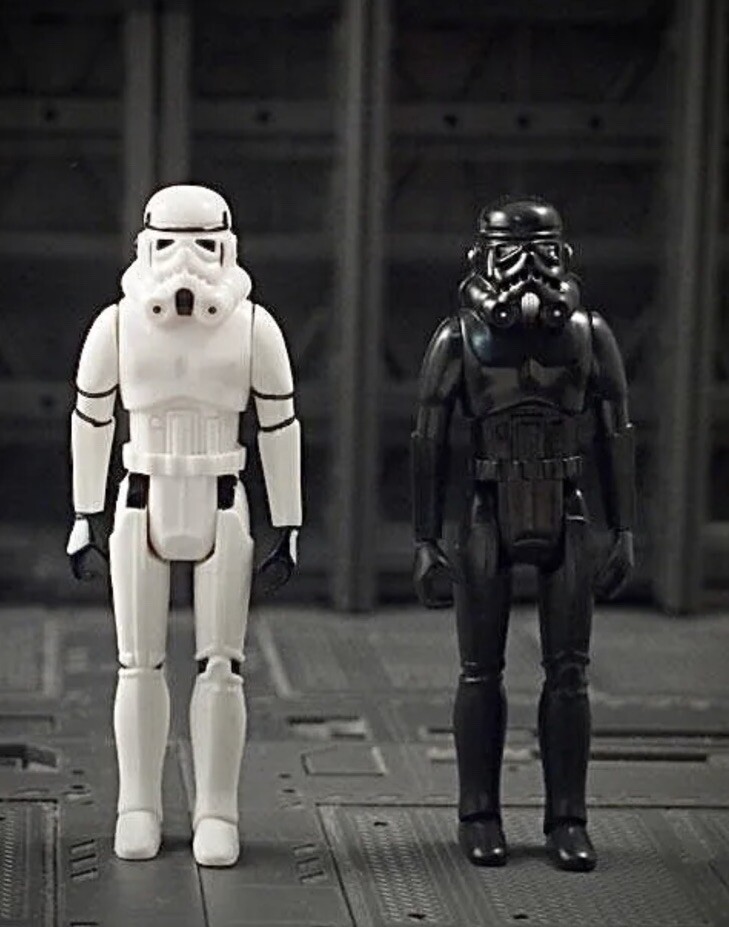 Crazy Toys Star Wars Stormtrooper 2 pack Black & White 3.75
