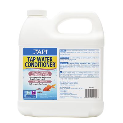 API Tap Water Conditioner 64 Ounce Aquarium Water Treatment Safe for Fish