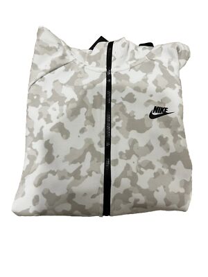 nike tech fleece hoodie white camo
