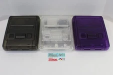 Nintendo Super Famicom Clear Transparent Console Play Both SNES & SFC White LED