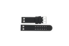 Original Hamilton Replacement Khaki X-Wind Black Leather Silver Clasp H690776116