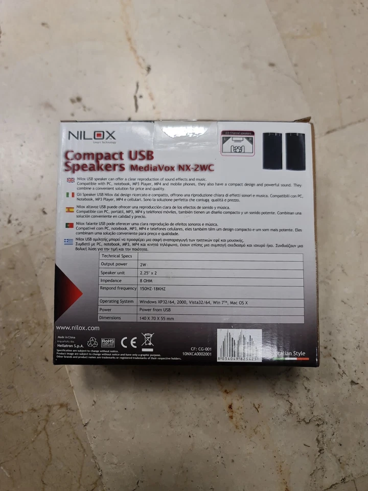 Casse AUDIO Speaker per PC 2.0 COMPUTER USB NOTEBOOK ALTOPARLANTI STEREO Nilox - Immagine 3 di 4