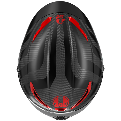 AGV Pista GP-RR Intrepido Carbon Red Motorcycle Race Helmet ACU FIM ECE22.06 - Picture 6 of 6