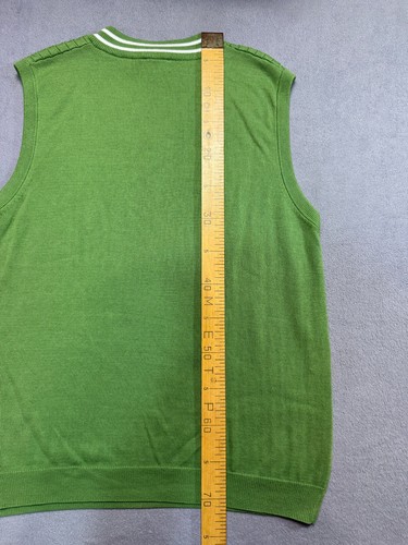 Golfino Green cotton golf vest mens size US 40 - Picture 16 of 17