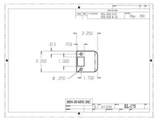 Don-Jo EL175630RC EL 175 18 Gauge Extended Lip Strike, Satin Stainless Steel Fin