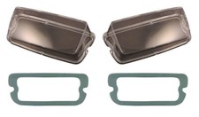 New 1970 Ford Mustang Mach 1 Grill Lamp Lenses Wgaskets - Pair - Light Set