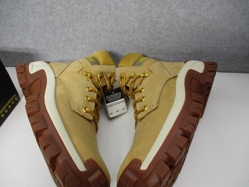 Caterpillar Invader Steel Toe Hi Slip Resist Honey/Brown CAT Boots Mens Sz 9.5 - Picture 6 of 10