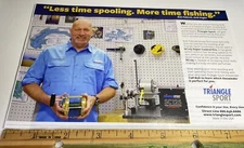 Ad For Commercial Fishing Line Spooler - Triangle Sport  Linewinder Ad #24116