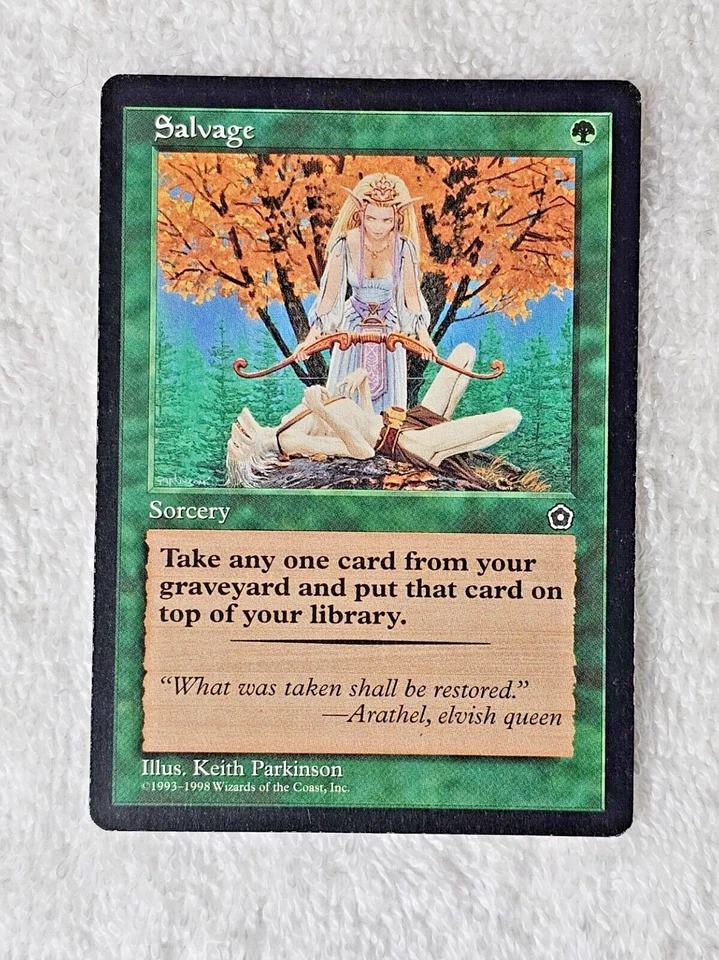 MTG Salvage - Portal Second Age 1998 Magic The Gathering Card LP - Image 2 of 4