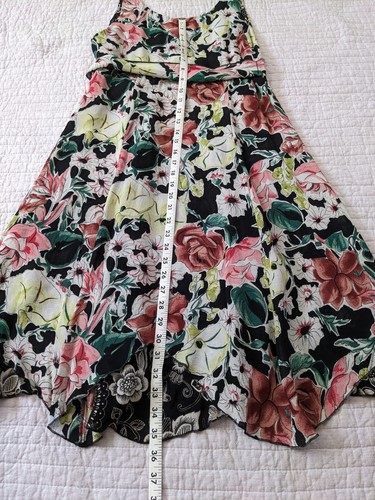 CAbi Women’s Malibu Summer Sleeveless Reversible Floral Fit & Flare Dress Size M - Picture 12 of 14