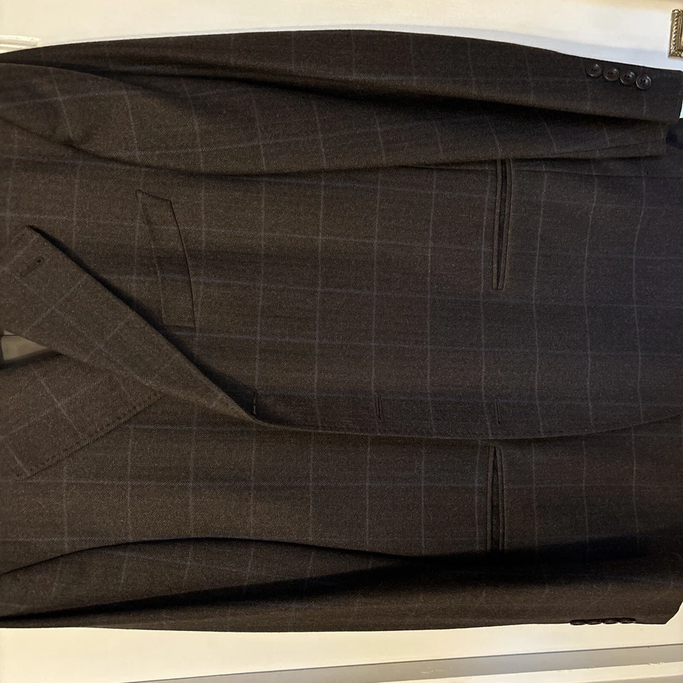 Canali Proposta Lana Cashmere Wool Men Brown Sport Coat/Jacket Size 54R - USED - Image 2 of 4