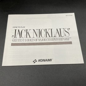 Jack Nicklaus Greatest Golf Nintendo 1989 NES CIB W/ Inserts, Tested, Excellent