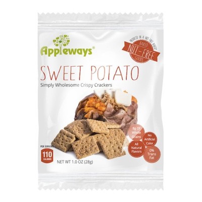 Appleways Sweet Potato Cracker, 1 Ounce, 108 Per Case