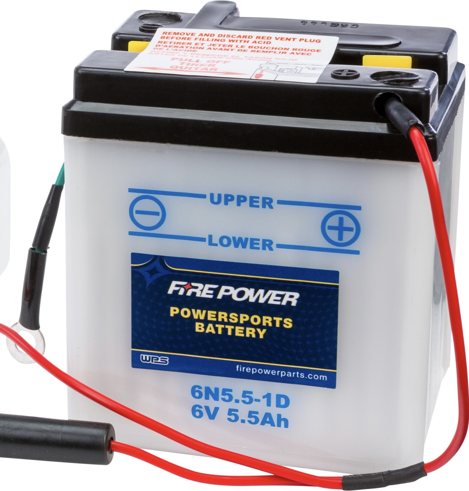 Firepower Std Motorcycle 6v Battery for Honda Trail 90/Scram