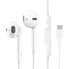 Type C USB C Headphones Earphones Wired Earbuds for iphone 15 Pro Max Samsung fo