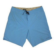 Patagonia Mens Board Shorts Hydropeak Volley 9  Sz 35 Blue Swim Surf Trunks