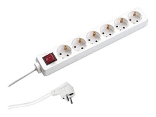 Bachmann 381.244S 6 socket s AC White Plastic 3600W 460g 41 x 370 x 56mm