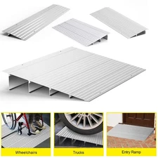 Threshold Ramp 1"/2"/3"/4"/5"/6" Aluminum Door Ramp 800 lbs for Wheelchairs