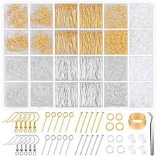 Hypoallergenic Earring Making Kit, modacraft 2000Pcs Earring Making Supplies ...