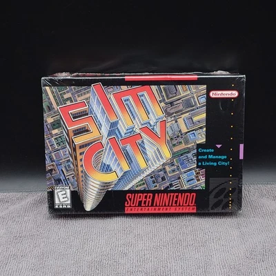 Sim City SNES US Factory Sealed Brand New Super Nintendo Made In Japan Simcity - Bild 1 von 4