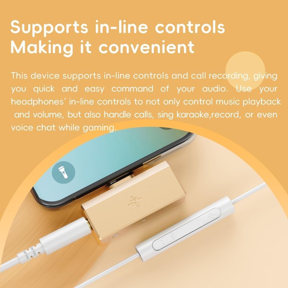 FiiO/Snowsky Tiny DAC Headphone Amp,PEQ,DSD256,PCM, 3.5mm+4.4mm (Tiny B, Silver)