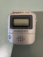 Sportline Talking Calorie Pedometer 343 Silver Untested