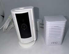 Ring Indoor Cam /Chime 2nd Gen 1080p HD Wi-Fi Security Camera 5F72E9 White 2