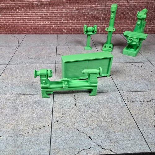 Metal Shop Model Set Maßstab 1:24 Diorama Garage Actionfigur Puppenhaus Zubehör - Bild 2 von 22