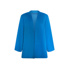 Electric Blue Open-Front Blazer   Women  s 2XL