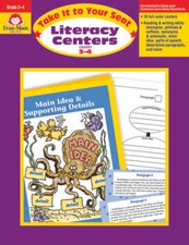 Take It to Your Seat Literacy Centers, Grade 3-4 - Paperback By Evan Moor - GOOD