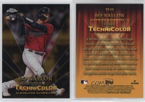 2023 Chrome Topps in Technicolor Gold Refractor /50 Bo Naylor #TT-13 Rookie RC