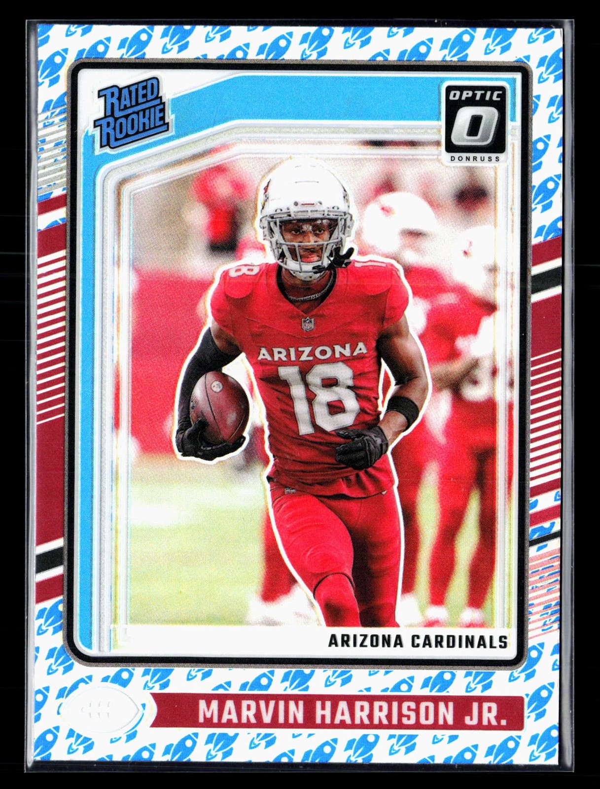 2024 Panini Donruss Optic #276 Marvin Harrison Jr. Rocket Arizona Cardinals
